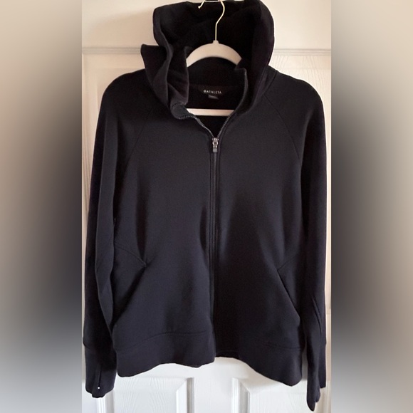 Athleta Womens Black Triumph Full Zip Hoodie Jacket Size Large - Picture 14 of 15